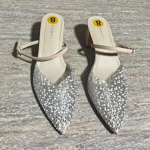 NWOB Rampage Women's Silver Embellished Heels